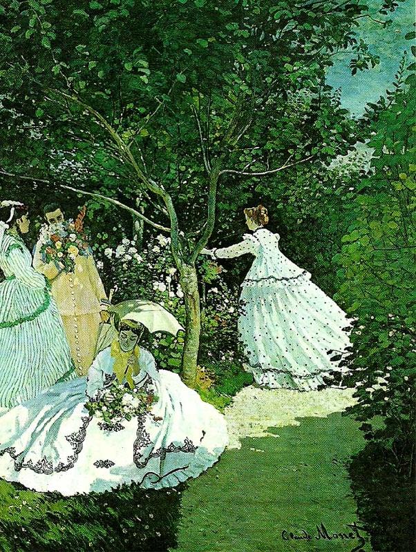 women in a garden, Claude Lorrain